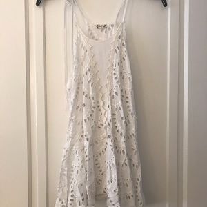 Free people eyelet tank top